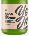 Matte Sauce Jar Mockup