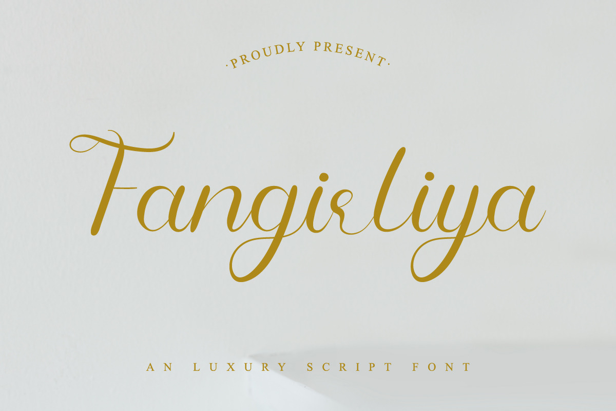 Fangirliya Calligraphy Font Fangirliya Calligraphy Font