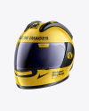 Glossy Moto GP Helmet Mockup