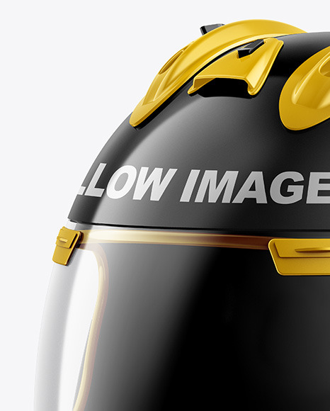 Glossy Moto GP Helmet Mockup