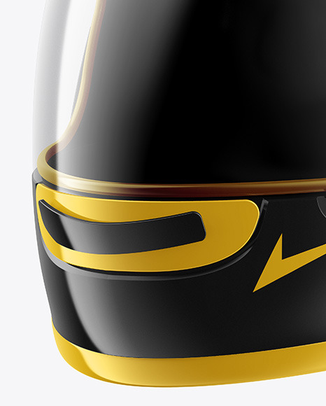 Glossy Moto GP Helmet Mockup