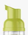 Color Liquid Cosmetic Bottle with Pump Mockup