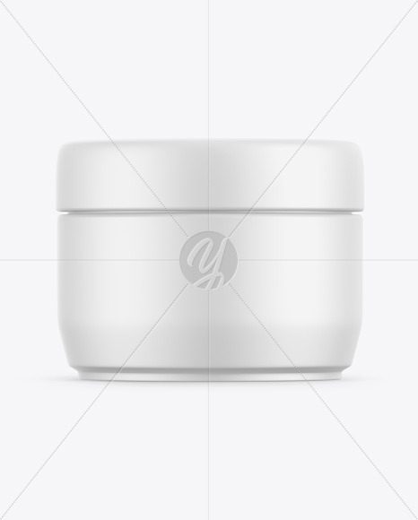 Matte Cosmetic Jar Mockup