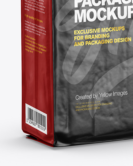 Matte Coffee Bag Package Mockup