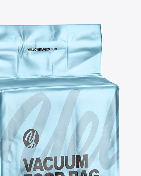 Matte Metallic Coffee Bag Package Mockup