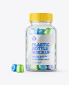 Plastic Bottle with Gummies Mockup