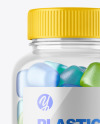 Plastic Bottle with Gummies Mockup