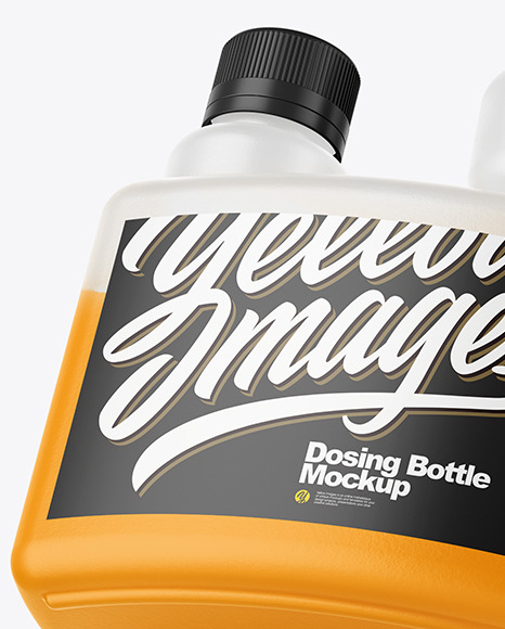 Matte Dosing Bottle Mockup - Half Side View