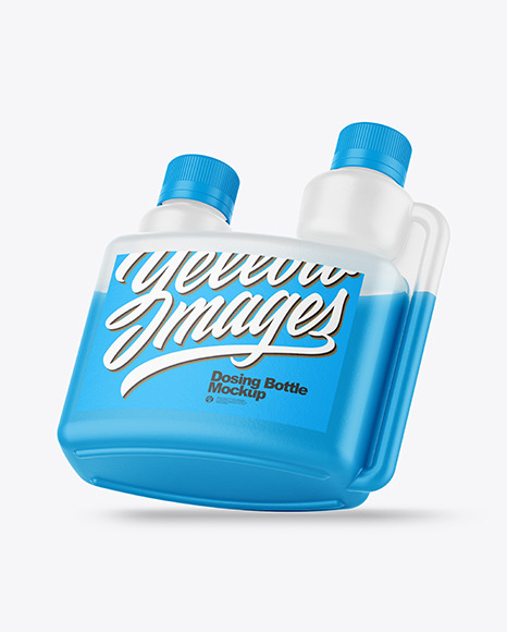 Matte Dosing Bottle Mockup - Half Side View