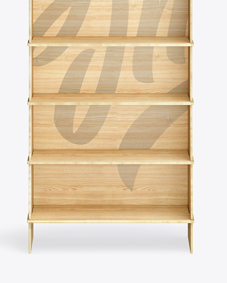 Wooden Display Stand Mockup