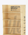 Wooden Display Stand Mockup