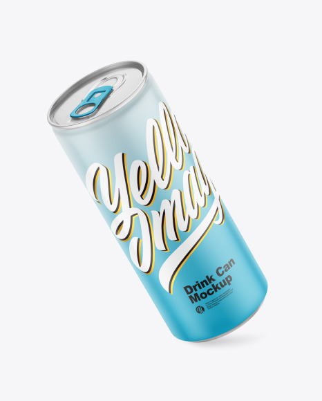 Matte Drink Can Mockup - Energy drink can mockup