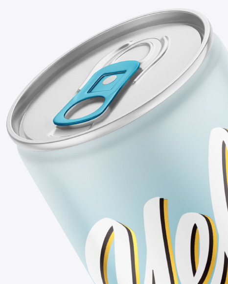 Matte Drink Can Mockup