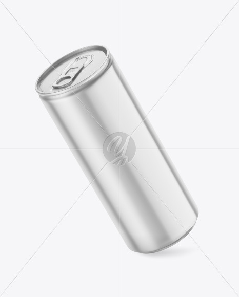 Metallic Drink Can Mockup