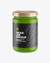 Matte Sauce Jar Mockup