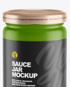 Matte Sauce Jar Mockup