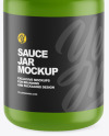 Matte Sauce Jar Mockup