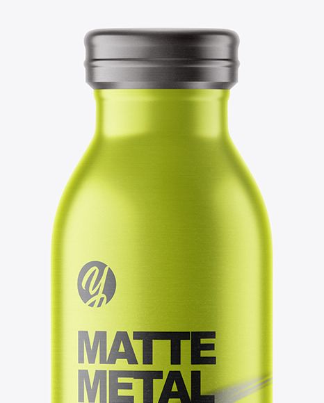 Matte Metallic Thermo Bottle Mockup