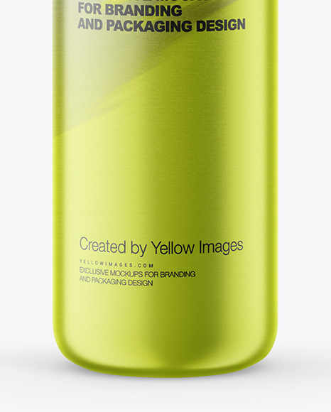 Matte Metallic Thermo Bottle Mockup