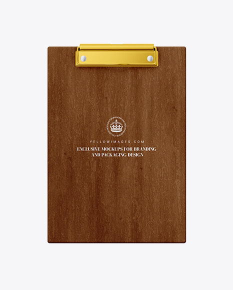 Wooden Clipboard W/ A4 Paper Mockup