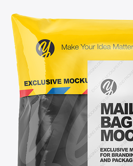 Glossy Mailing Bag Mockup