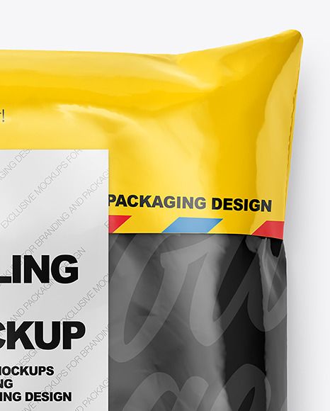 Glossy Mailing Bag Mockup