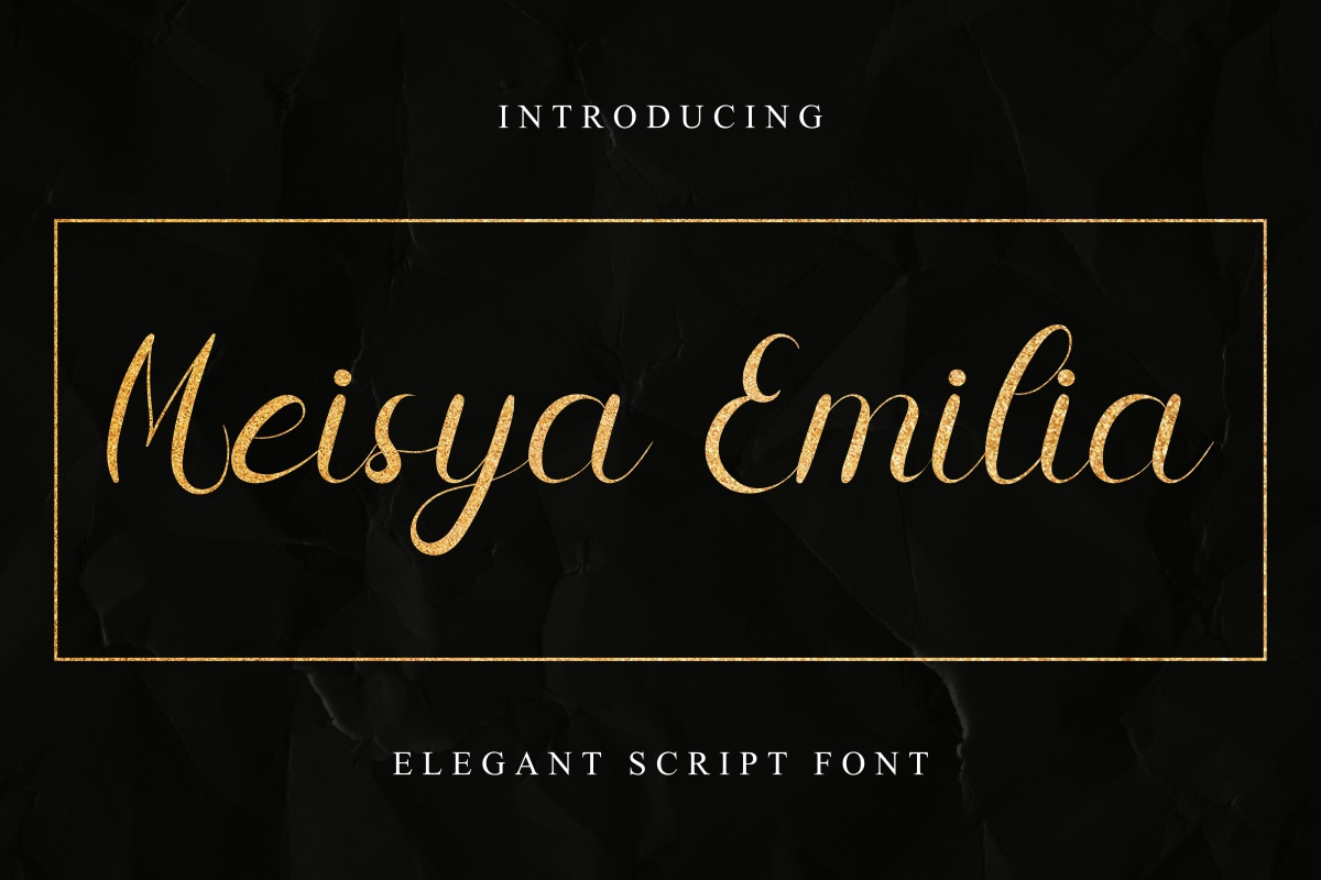 Meisya Emilia Calligraphy Font Meisya Emilia Calligraphy Font