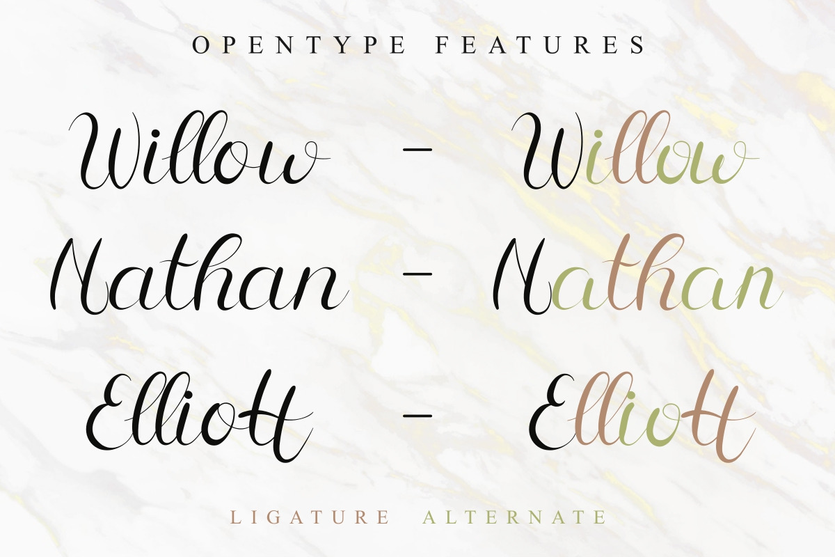 Meisya Emilia Calligraphy Font