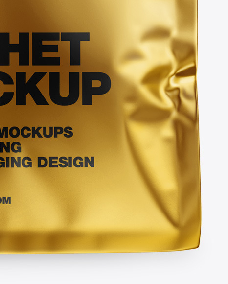 Metallic Sachet Mockup