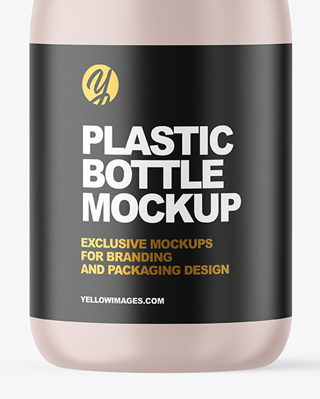 Matte Cosmetic Bottle with Pump Mockup