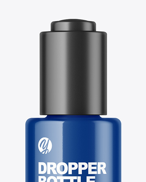 Glossy Dropper Bottle Mockup