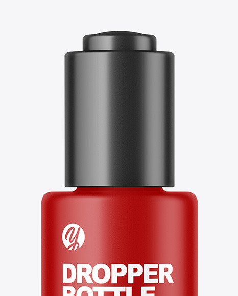 Matte Dropper Bottle Mockup