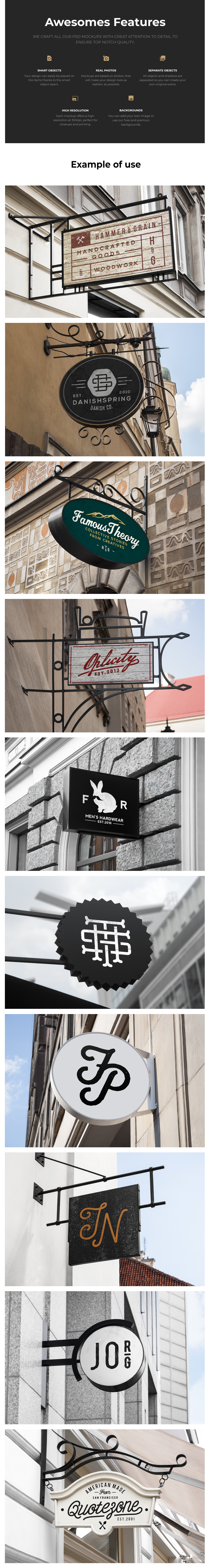 Outdoor Sign Mockups Outdoor Sign Mockups