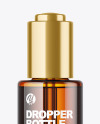 Amber Glass Dropper Bottle Mockup Amber Glass Dropper Bottle Mockup