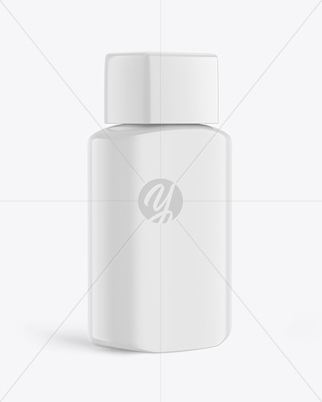 Glossy Cosmetic Bottle Mockup