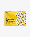 Textile Fabric Banner Mockup