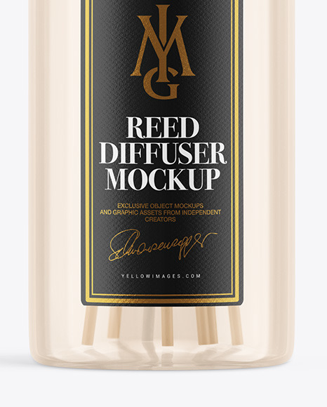 Clear Diffuser Bottle Mockup