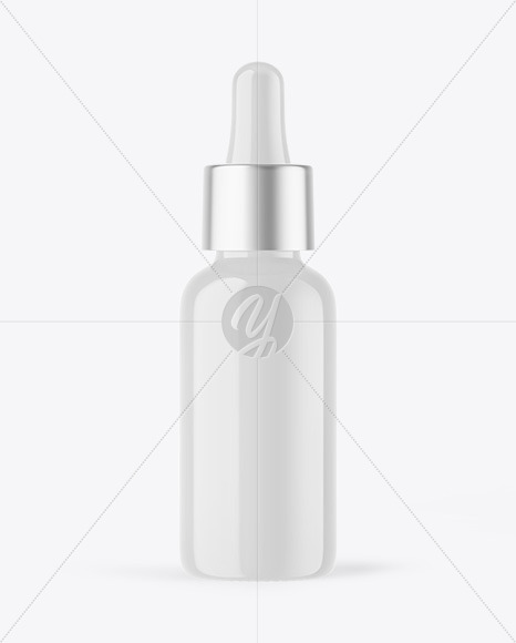 Glossy Dropper Bottle Mockup