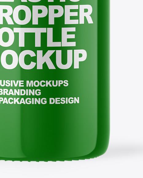 Glossy Dropper Bottle Mockup