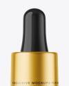 Amber Glass Dropper Bottle Mockup