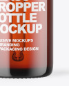 Amber Glass Dropper Bottle Mockup