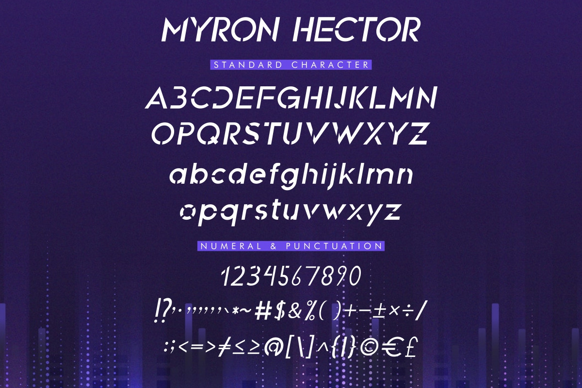 Myron Hector Sans Serif Font