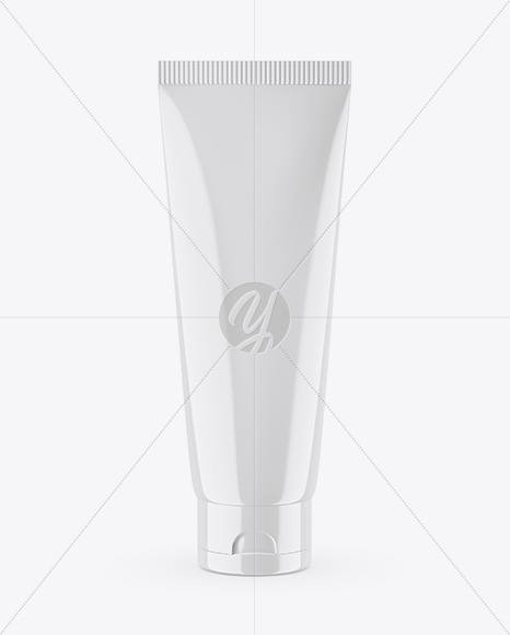 Glossy Cosmetic Tube Mockup