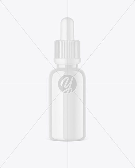 Glossy Dropper Bottle Mockup