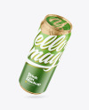 500ml Matte Drink Can w/ Foil Lid Mockup