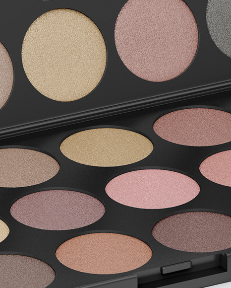 Eyeshadow with Kraft Paper Box Mockup