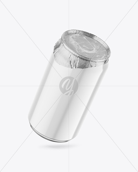 330ml Glossy Drink Can w/ Foil Lid Mockup