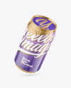 330ml Glossy Drink Can w/ Foil Lid Mockup