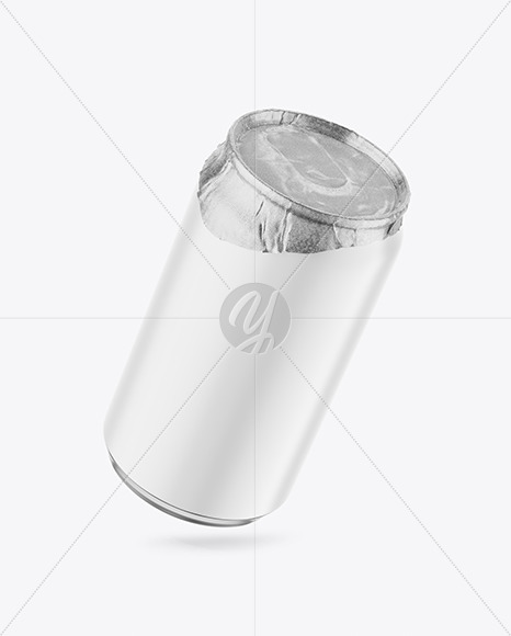 330ml Matte Drink Can w/ Foil Lid Mockup