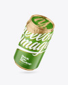 330ml Matte Drink Can w/ Foil Lid Mockup